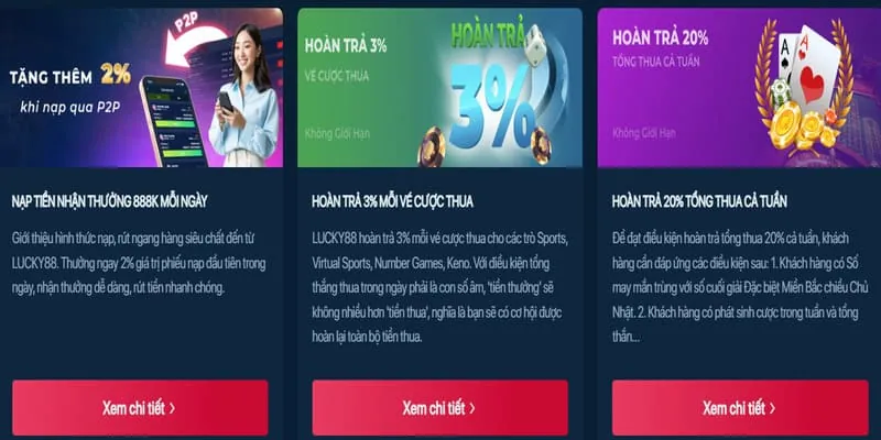 Thưởng nạp lại casino